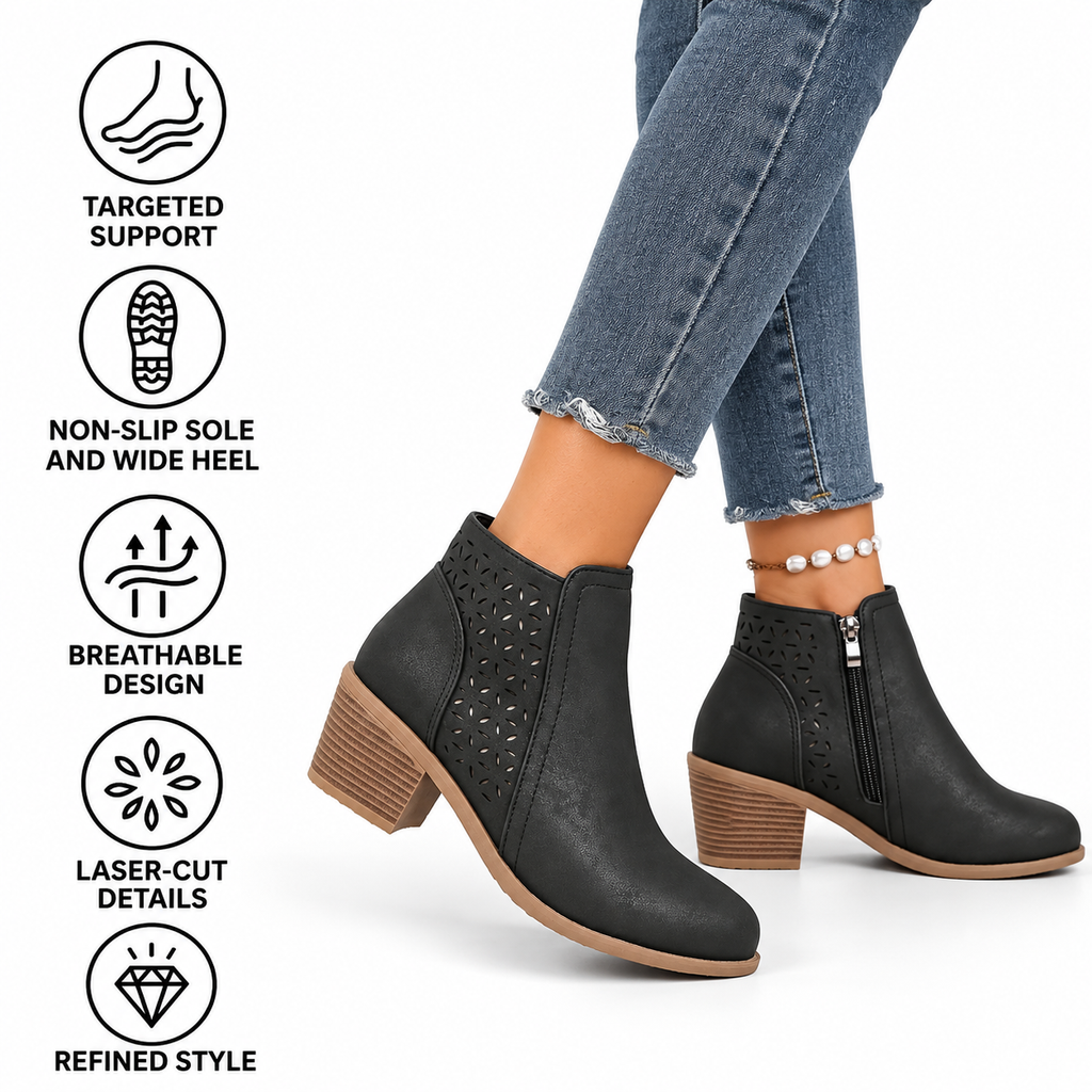 Botines ortopédicos para mujer – Soporte específico para el arco, estabilidad antideslizante