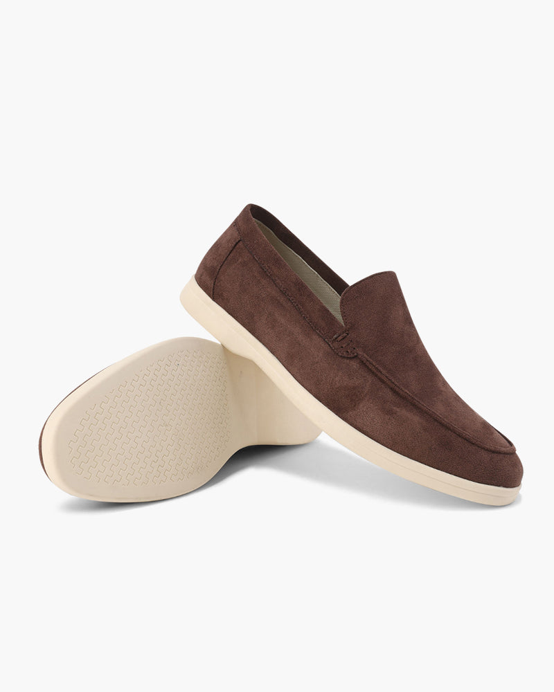 Mocassins pour homme en daim confortables, sans lacets – semelle légère, faciles à porter au quotidien