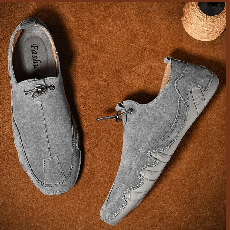 Men's Loafers Suede Leather Slip-On Casual Shoes