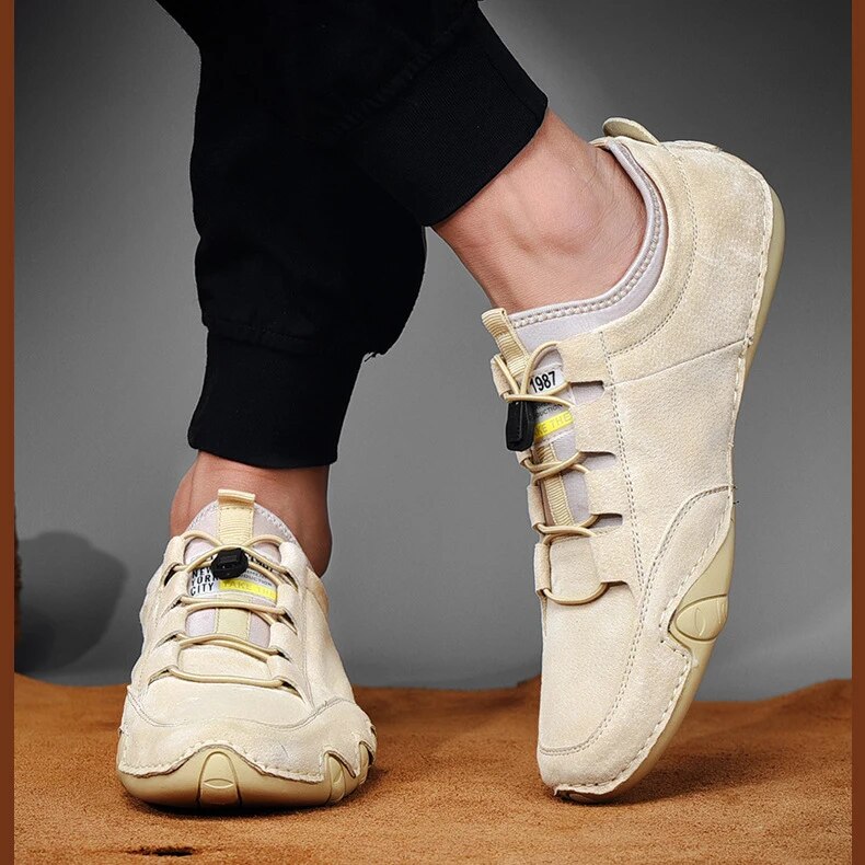 Men's Loafers Suede Leather Slip-On Casual Shoes