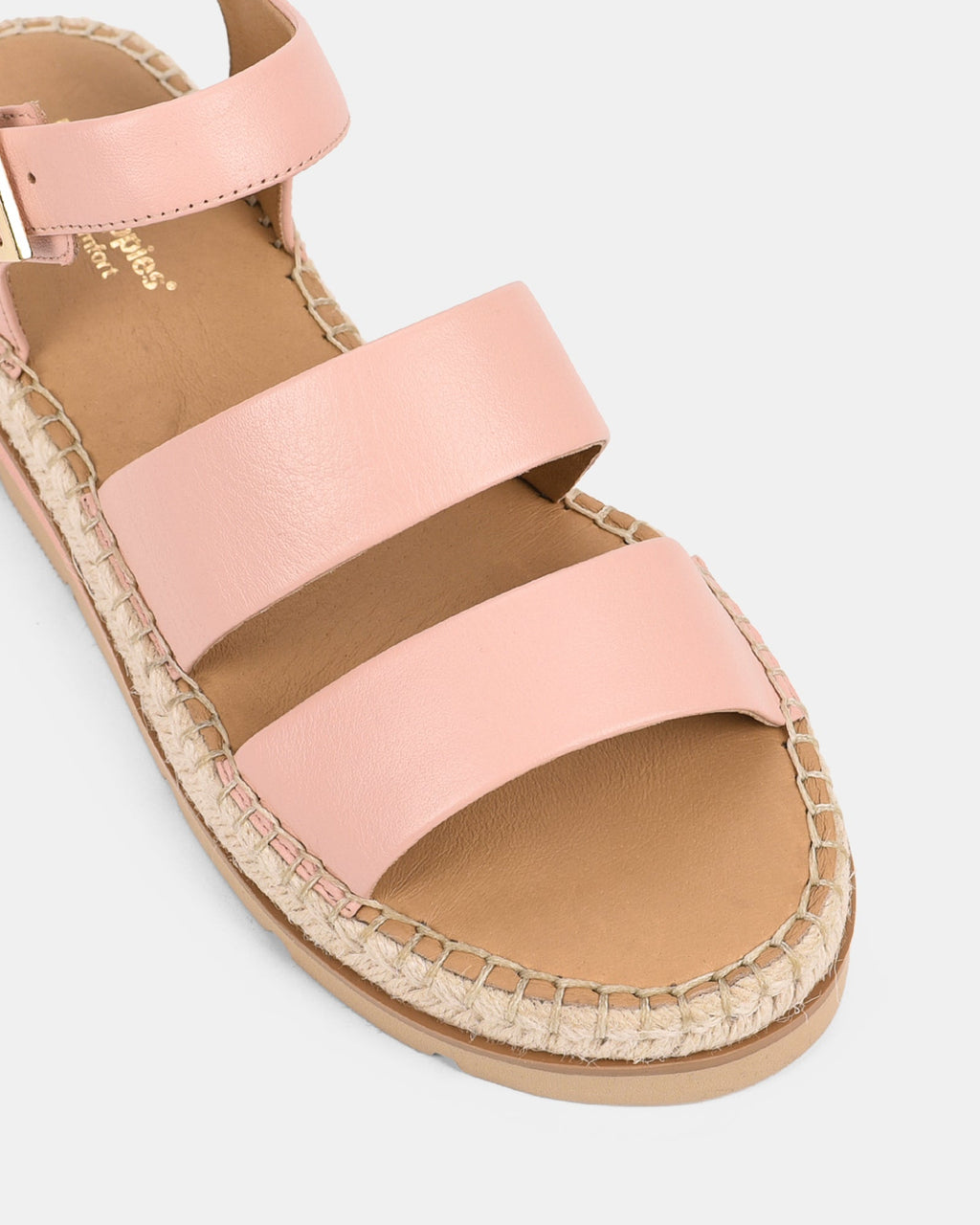 Sandalias de plataforma para mujer con pulsera en el tobillo estilo alpargata