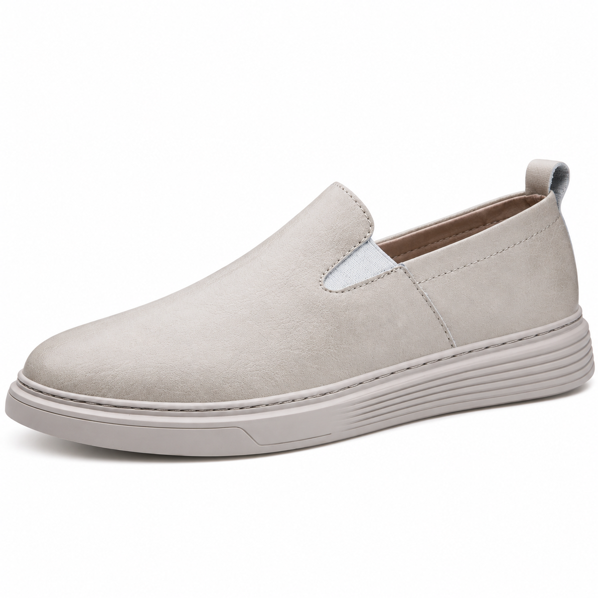 Men's Leather Loafers Cushioned Arch Support Casual Footwear
