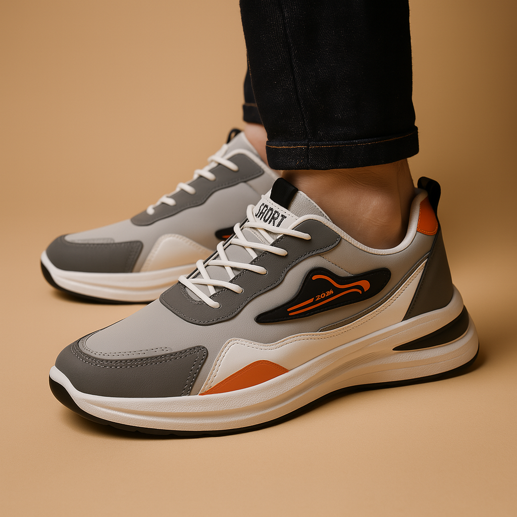 Mænds træningssko åndbart flyknit mesh lette afslappede gåsko