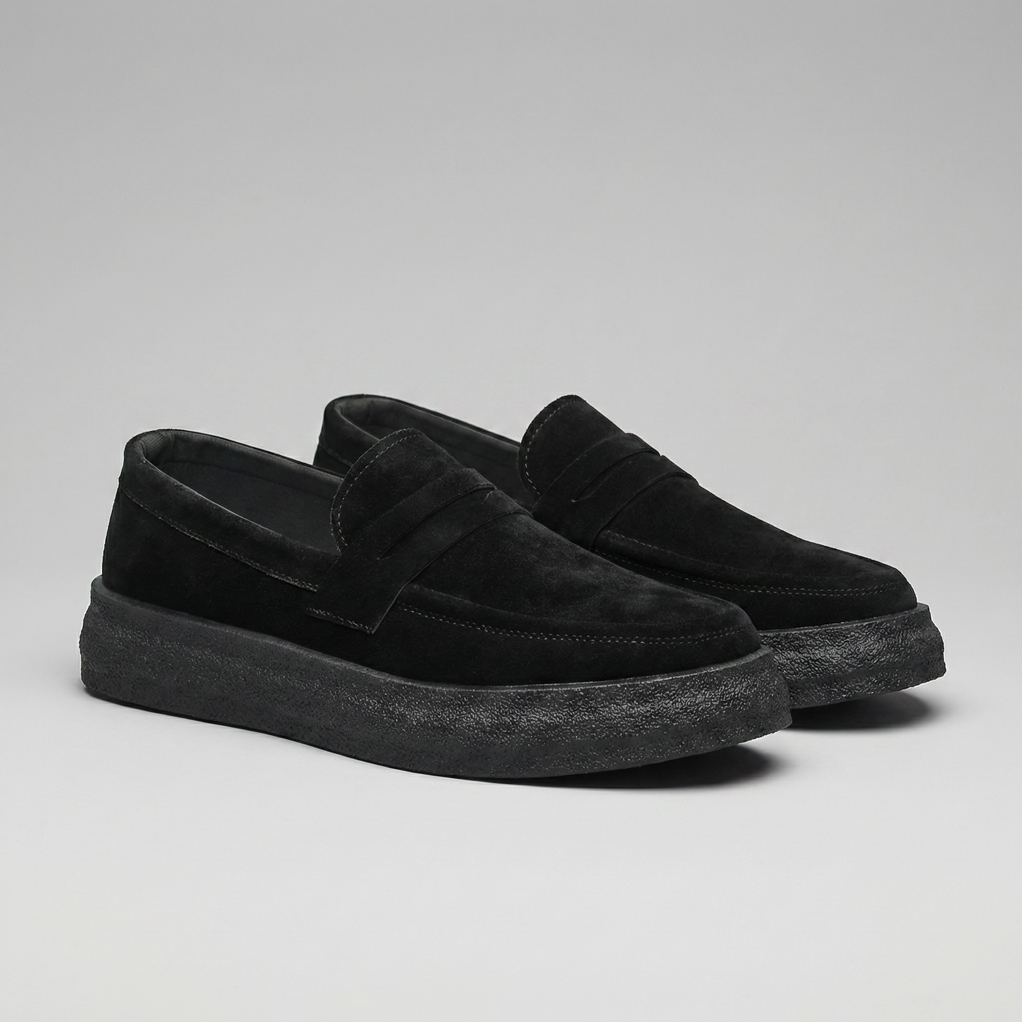 Men's Slip-On Loafers Comfortable Thick Sole Lightweight Shoes