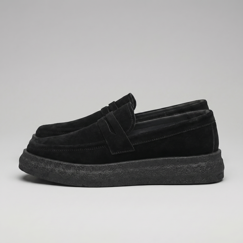 Men's Slip-On Loafers Comfortable Thick Sole Lightweight Shoes