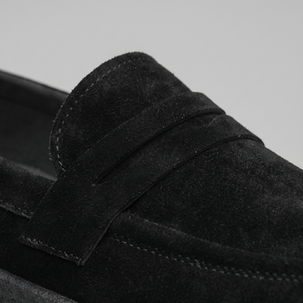 Men's Slip-On Loafers Comfortable Thick Sole Lightweight Shoes