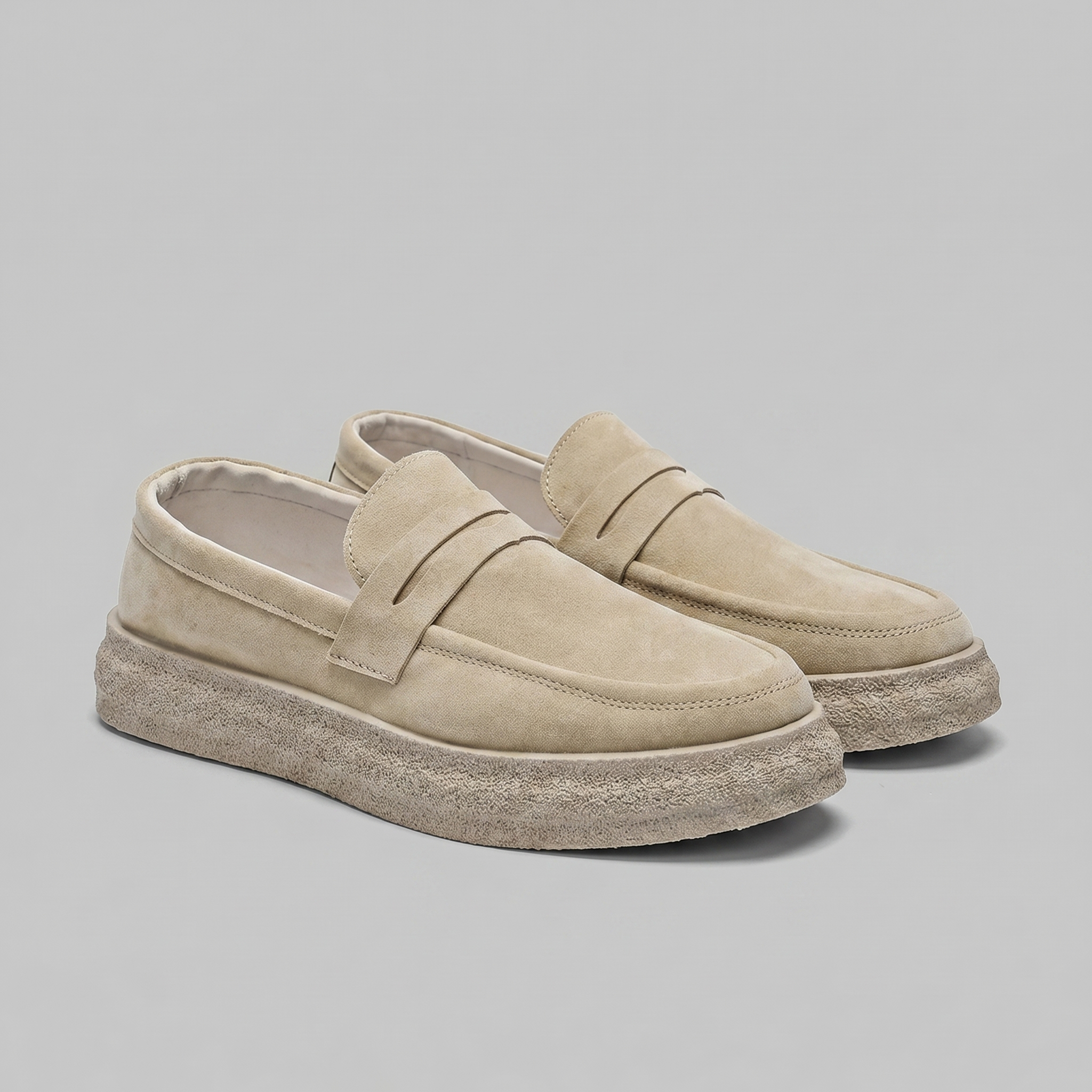 Men's Slip-On Loafers Comfortable Thick Sole Lightweight Shoes