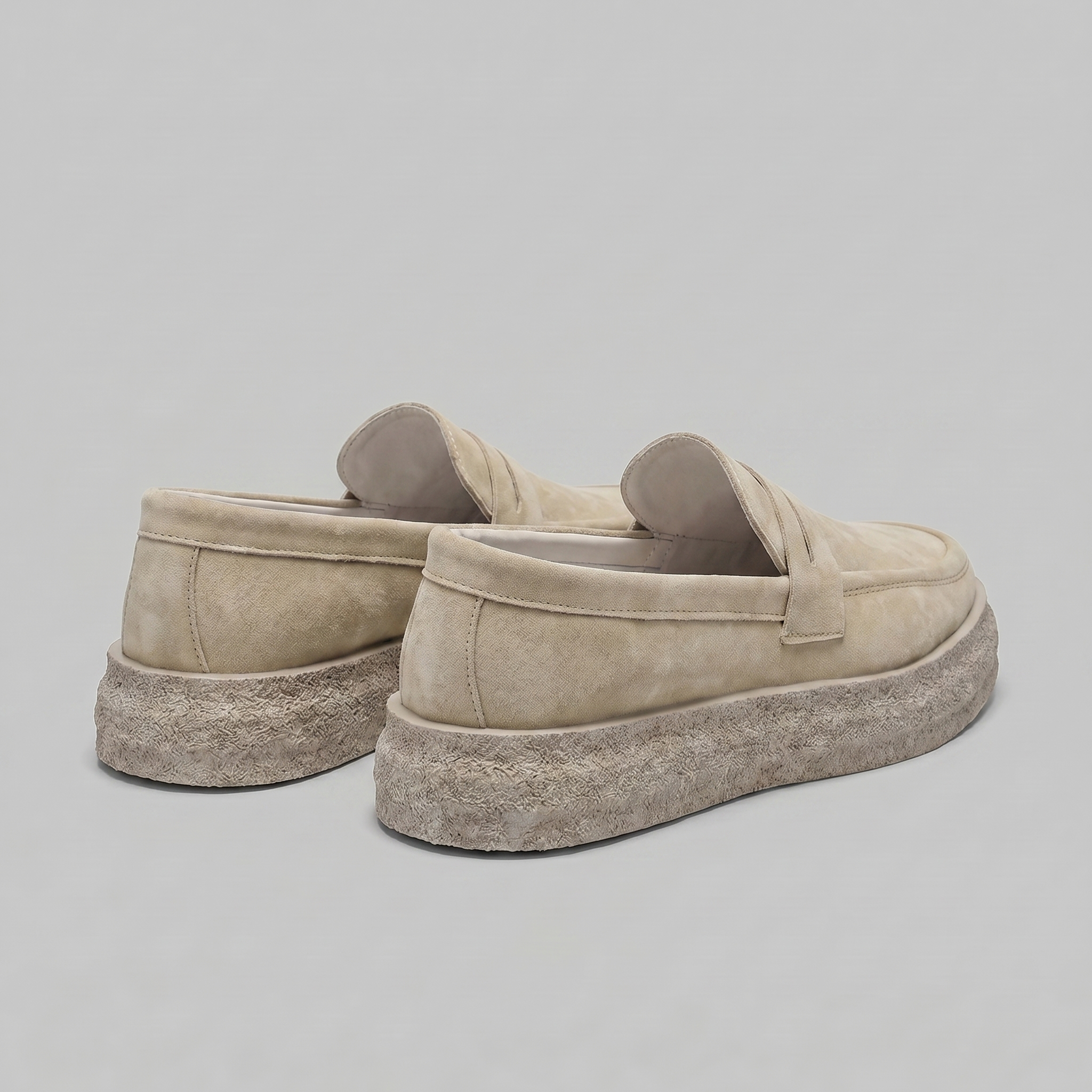 Men's Slip-On Loafers Comfortable Thick Sole Lightweight Shoes