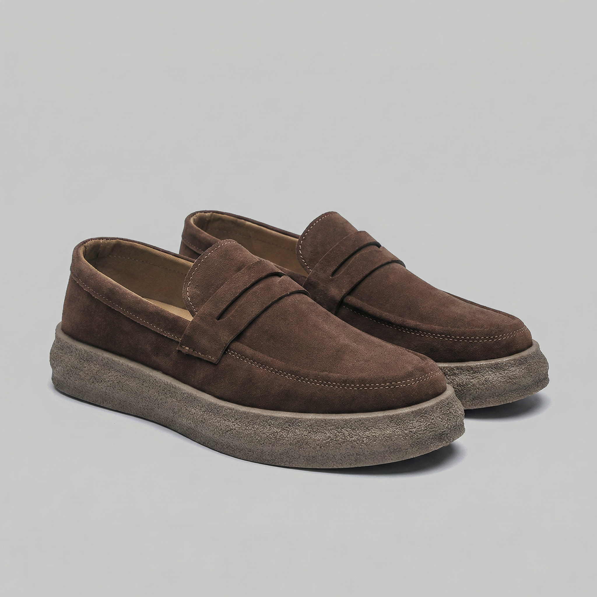 Men's Slip-On Loafers Comfortable Thick Sole Lightweight Shoes
