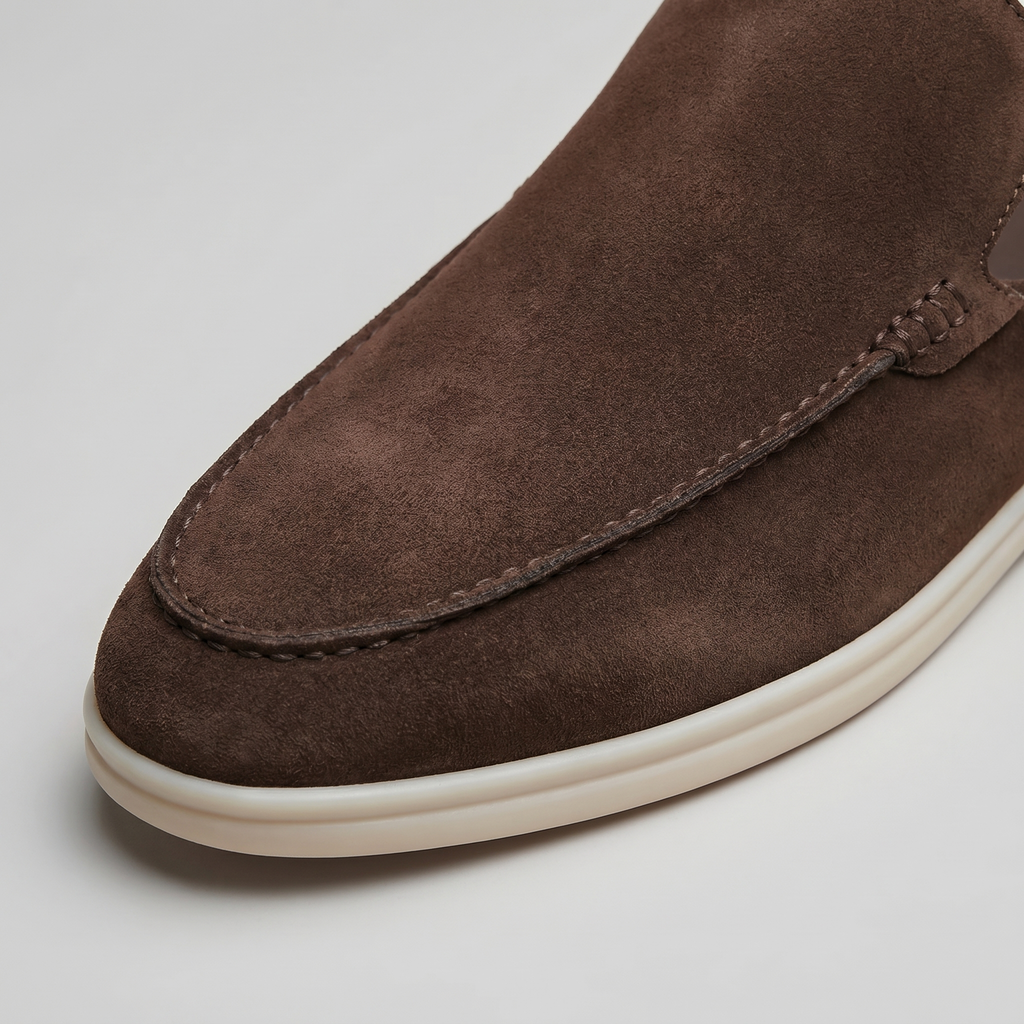 Men's Loafer Mules Suede Slip-On Backless Shoes