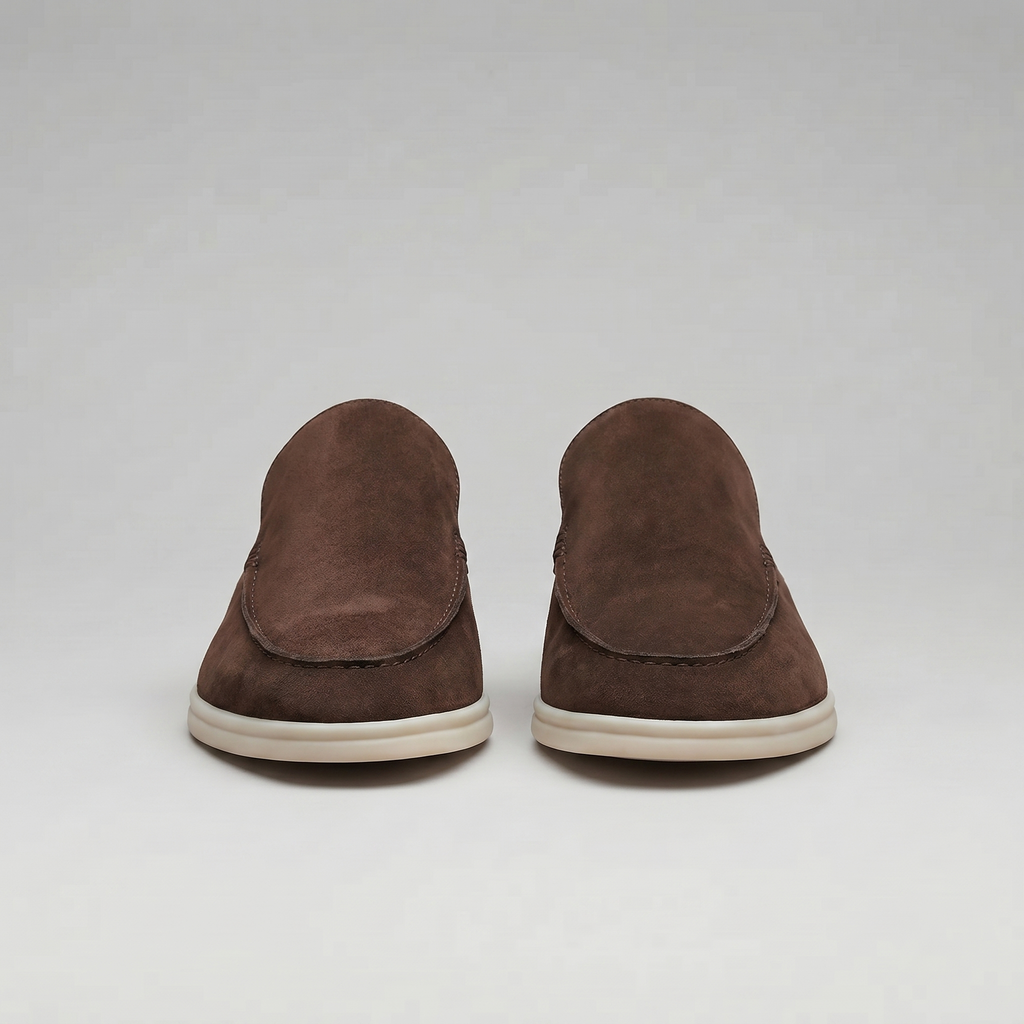 Men's Loafer Mules Suede Slip-On Backless Shoes