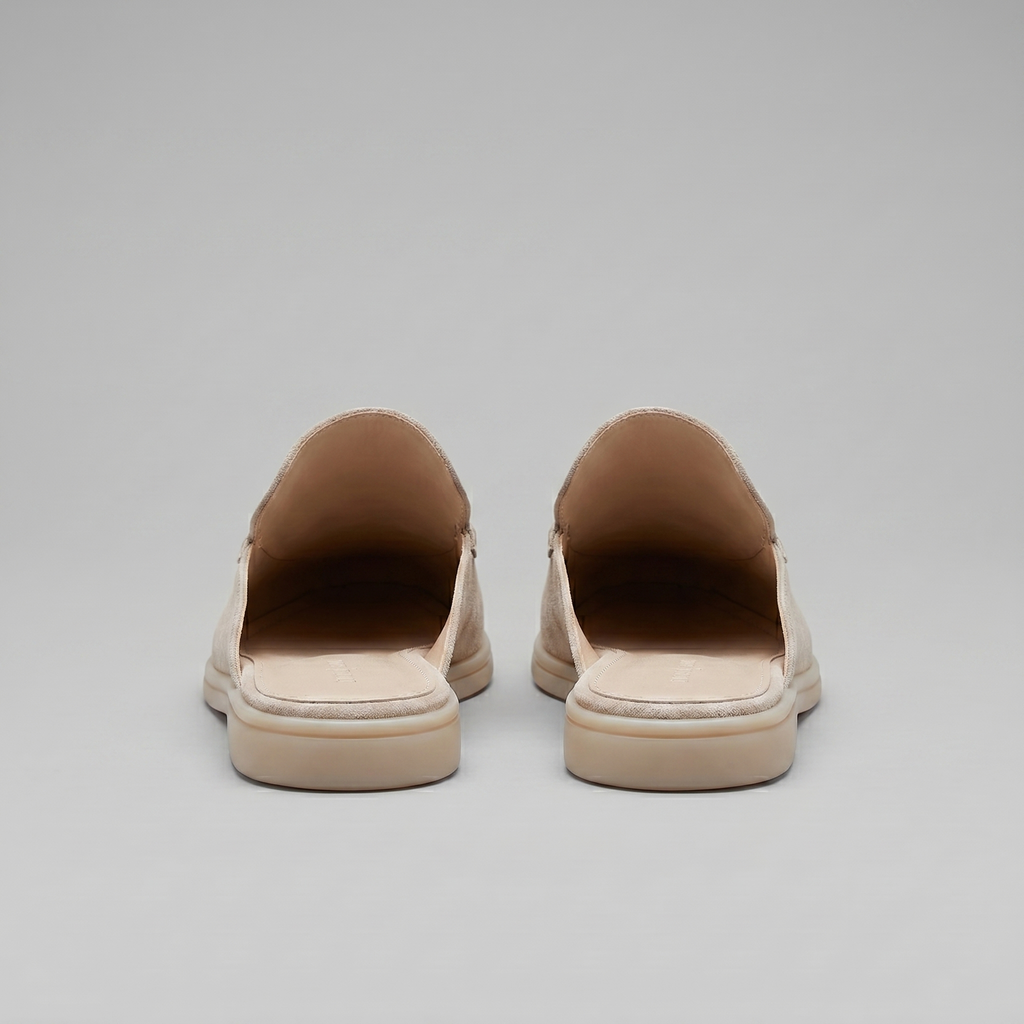 Men's Loafer Mules Suede Slip-On Backless Shoes
