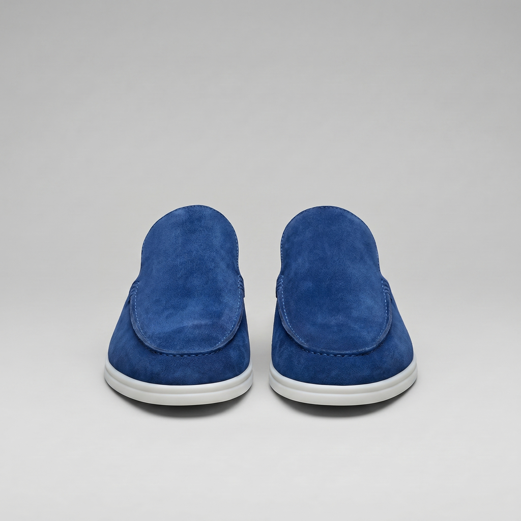 Men's Loafer Mules Suede Slip-On Backless Shoes