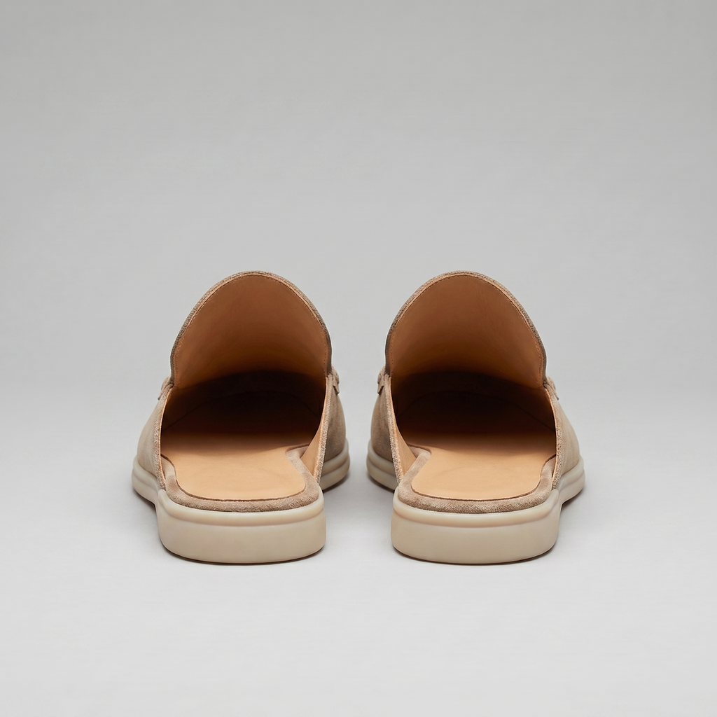 Men's Loafer Mules Suede Slip-On Backless Shoes
