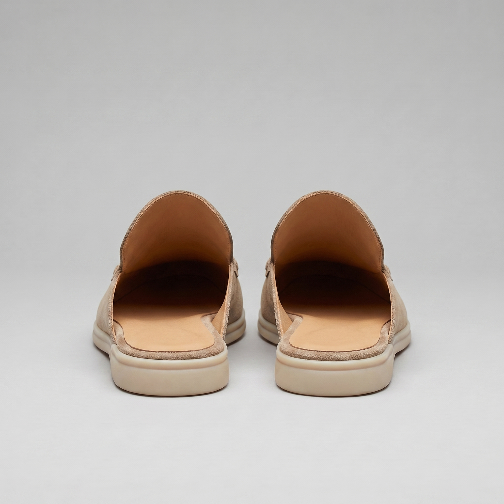 Men's Loafer Mules Suede Slip-On Backless Shoes
