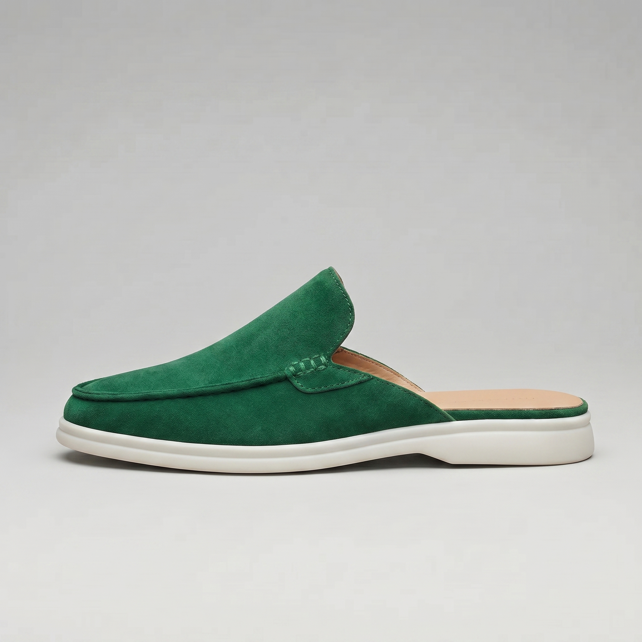 Men's Loafer Mules Suede Slip-On Backless Shoes