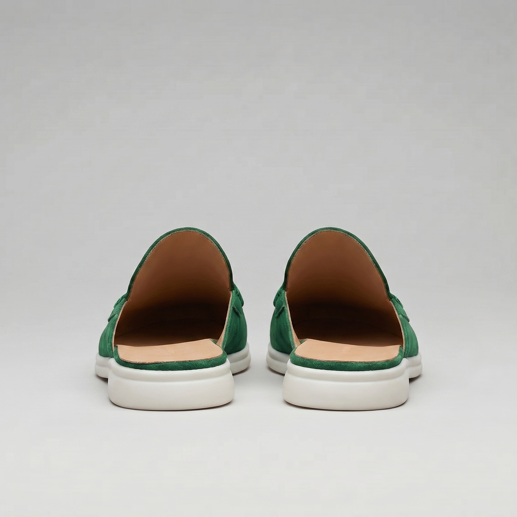 Men's Loafer Mules Suede Slip-On Backless Shoes