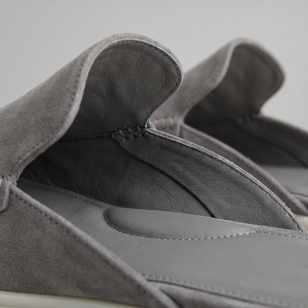 Men's Loafer Mules Suede Slip-On Backless Shoes