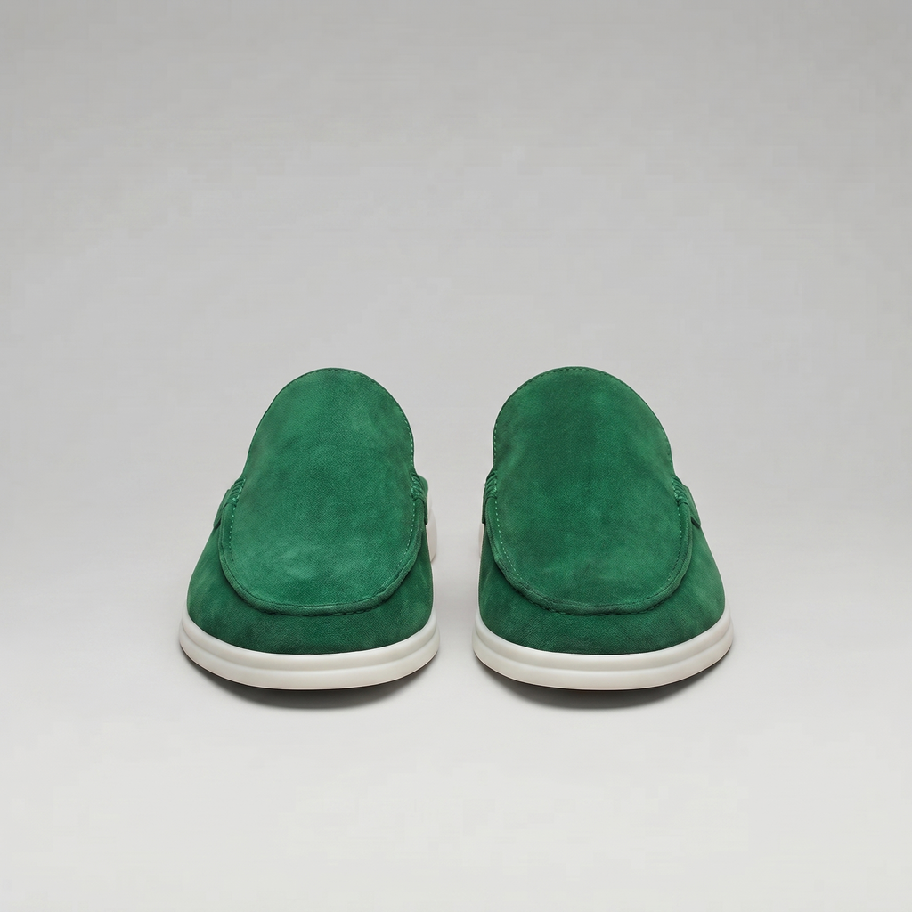Men's Loafer Mules Suede Slip-On Backless Shoes