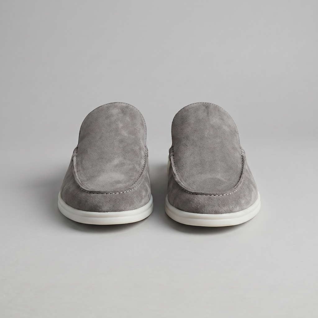 Men's Loafer Mules Suede Slip-On Backless Shoes