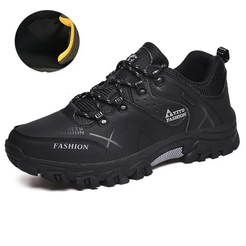 Zapatillas de senderismo para hombre antideslizantes, duraderas y con cordones para exteriores