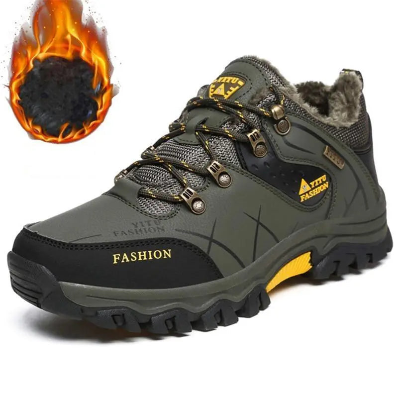 Zapatillas de senderismo para hombre antideslizantes, duraderas y con cordones para exteriores