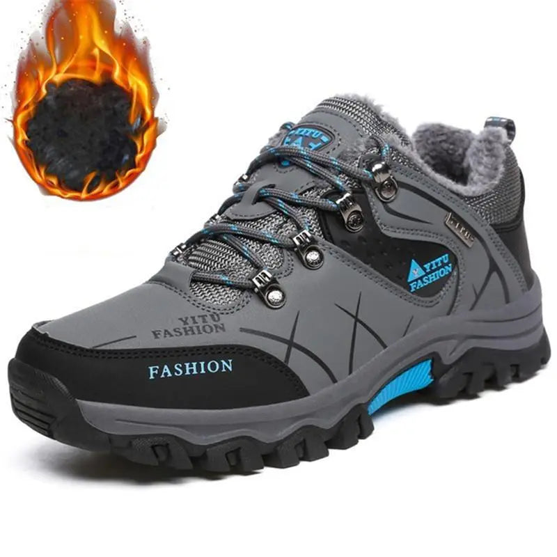 Zapatillas de senderismo para hombre antideslizantes, duraderas y con cordones para exteriores