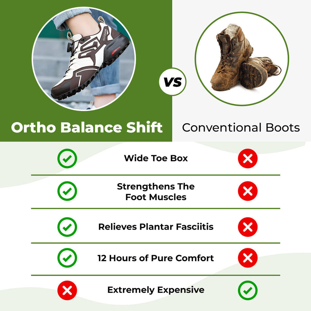 Chaussures orthopédiques de randonnée pour hommes, baskets en cuir avec soutien de la voûte plantaire et fermeture éclair