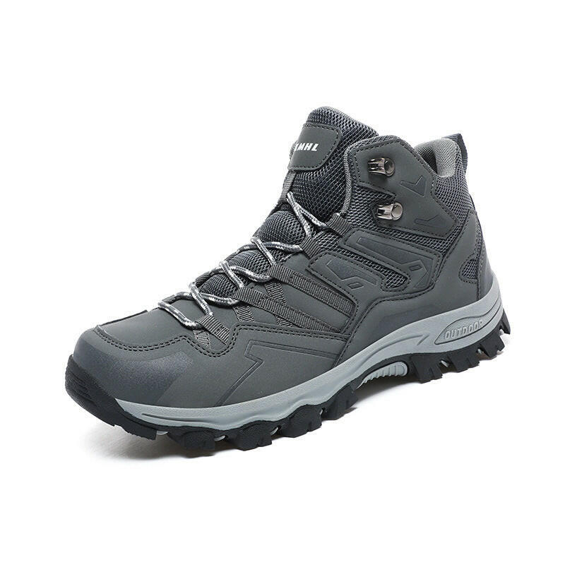 Chaussures de randonnée pour hommes en cuir imperméables pour trekking en plein air