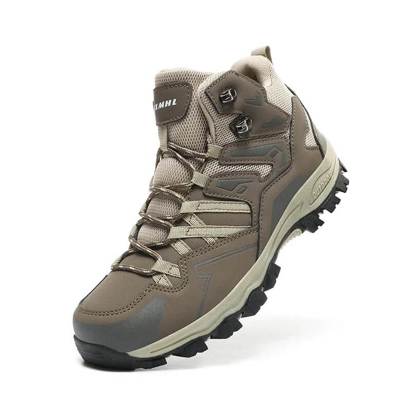 Chaussures de randonnée pour hommes en cuir imperméables pour trekking en plein air