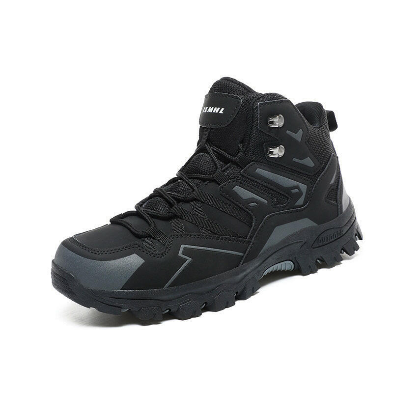 Chaussures de randonnée pour hommes en cuir imperméables pour trekking en plein air