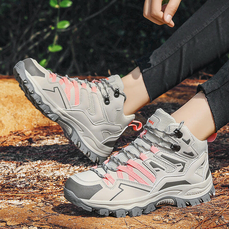 Chaussures de randonnée pour hommes en cuir imperméables pour trekking en plein air