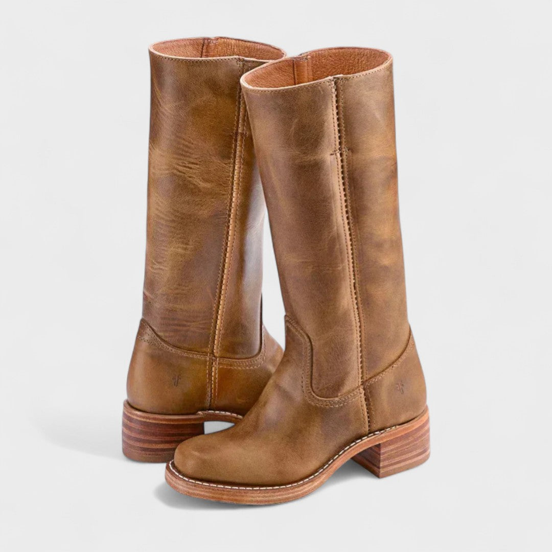 Women's Comfort Western Cowboy Boots – Break-In Free Fit, Stitched Detail