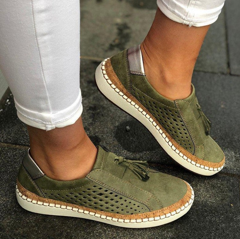 Mules planos de mujer sin cierre, sandalias tipo slide ligeras y tejidas