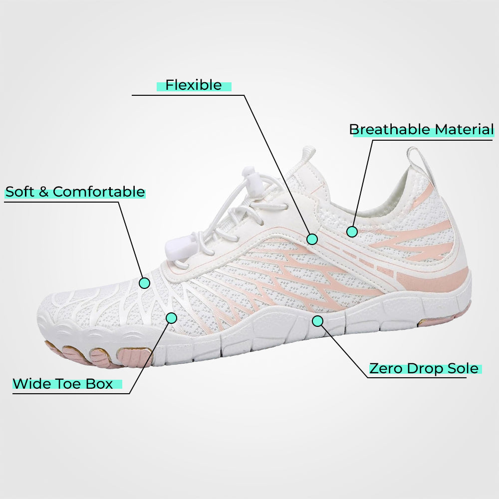 Unisex barfotaskor halkfria minimalistiska trailsneakers
