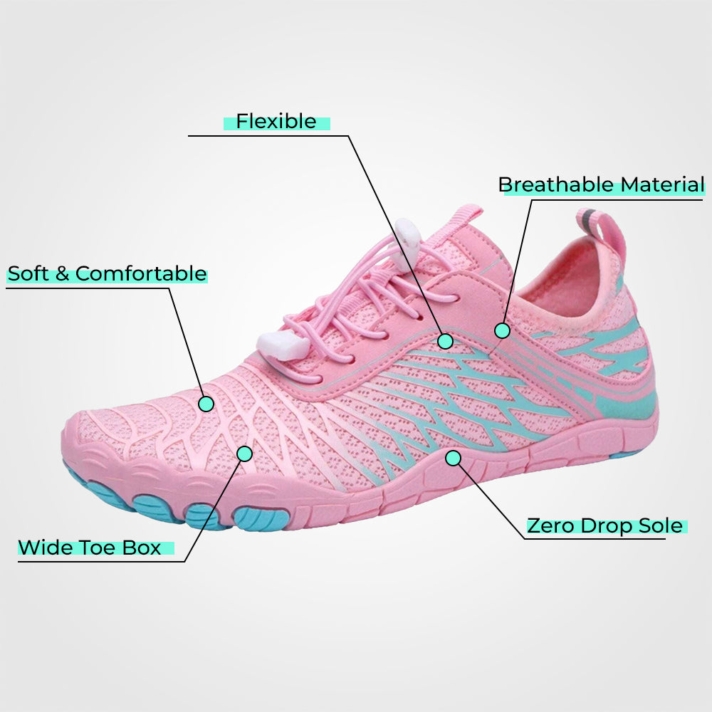 Unisex barfotaskor halkfria minimalistiska trailsneakers