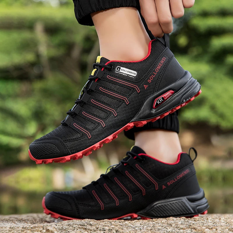 Zapatos de senderismo para hombre impermeables, zapatillas deportivas tácticas para entrenamiento y camping al aire libre
