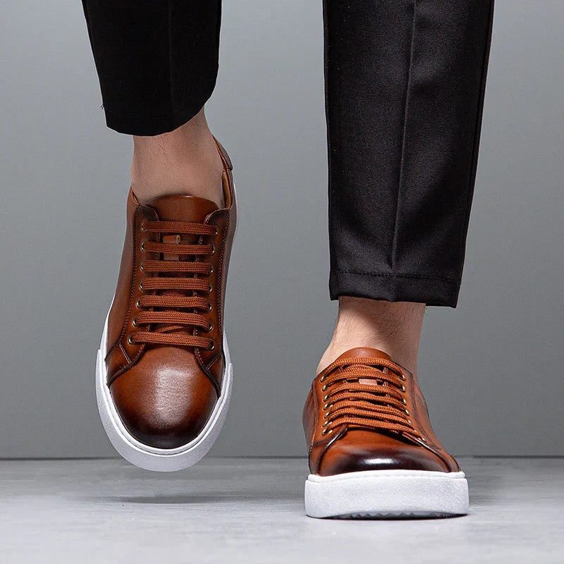 Scarpe da uomo comode in vera pelle – soletta ammortizzata, stile classico