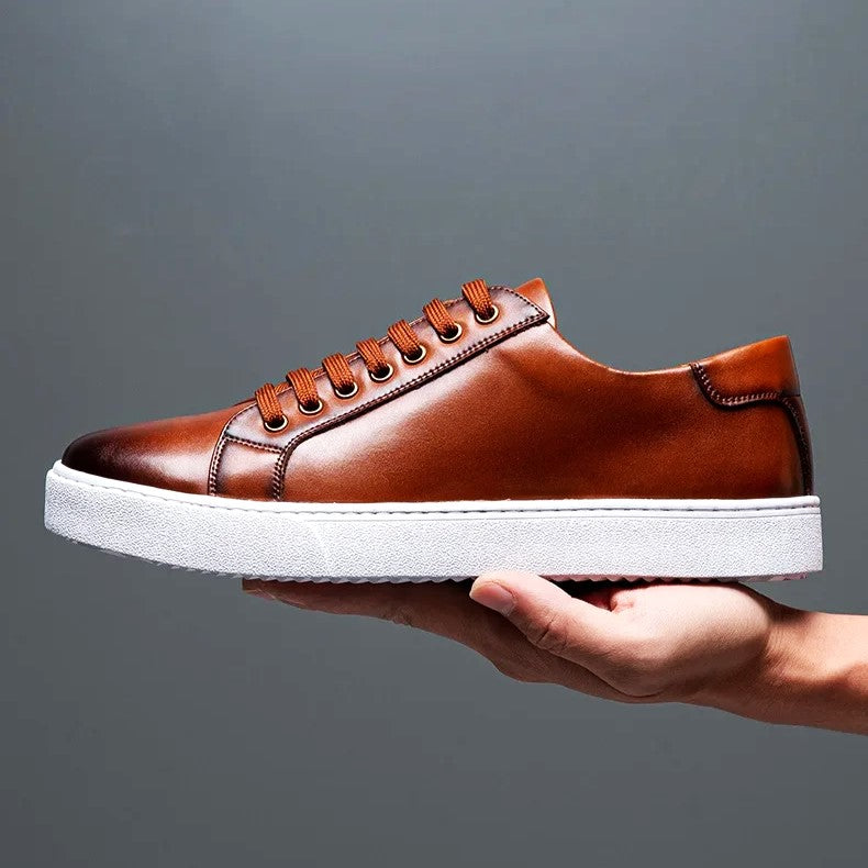 Scarpe da uomo comode in vera pelle – soletta ammortizzata, stile classico
