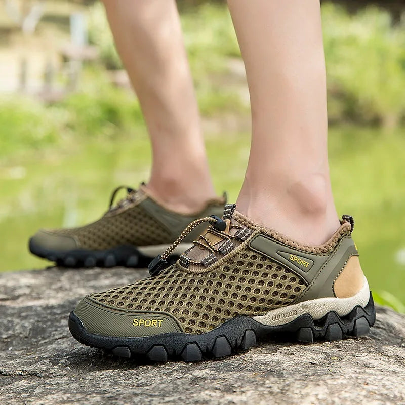 Unisex Hiking Shoess Breathable Mesh Trail Sneakers