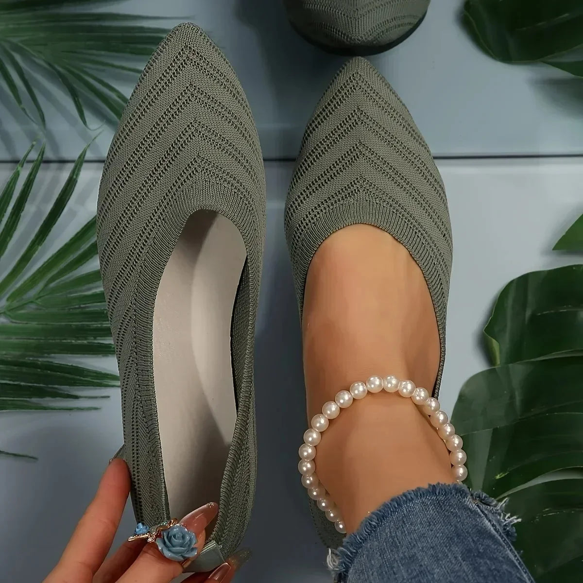 Women's Loafers Pointed Toe Casual Ballet Flats