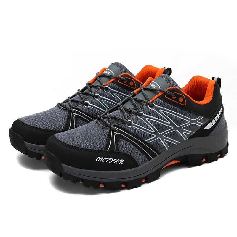 Scarpe da trekking da uomo in mesh traspirante, sneakers da trail a taglio basso
