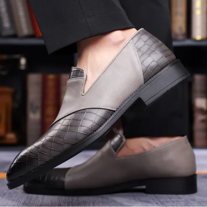 Mocasini confortabili pentru bărbați din piele naturală – branț căptușit, design slip-on