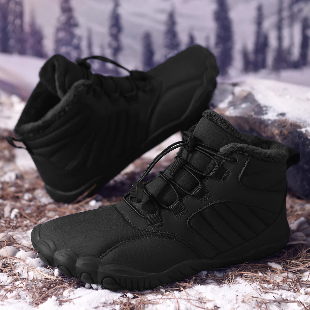 Botas de senderismo unisex de horma ancha - suela antideslizante, forro acolchado aislante