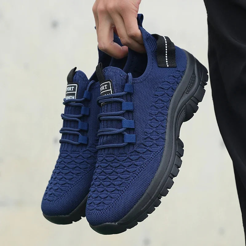 Sneakers da uomo in mesh traspirante e confortevoli – Ammortizzazione antiurto, soletta in EVA