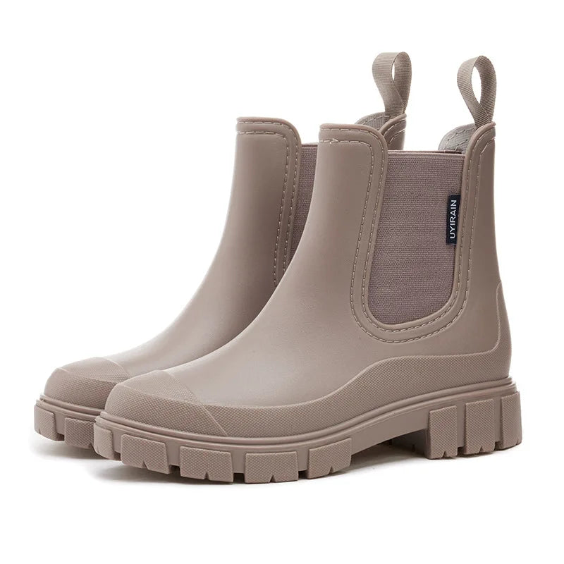 Botines Chelsea impermeables antideslizantes para mujer – plantilla de EVA, cierre sin cordones