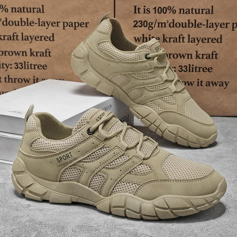 Zapatillas de running transpirables de malla para hombre, ligeras, casuales, para caminar y tenis