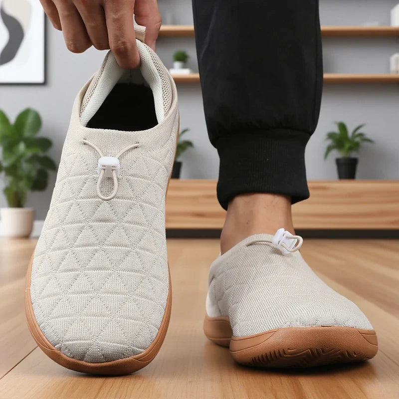 Pánské barefoot boty s širokou špičkou, nulovým dropem, prodyšnou síťovinou a minimalistickým designem