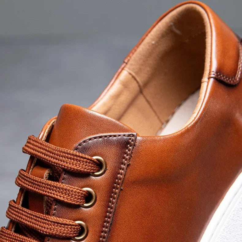 Scarpe da uomo comode in vera pelle – soletta ammortizzata, stile classico