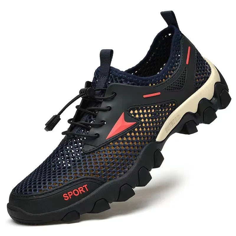 Men's Hiking Shoes Breathable Mesh Lace Up Sneakerss